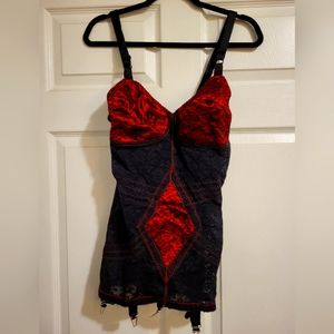 Rago Shapewear Bodysuit with garter straps